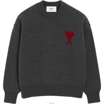 (당일) 25FW 아미 빅하트 로고 다크 그레이 스웨터 UKS838 018 084