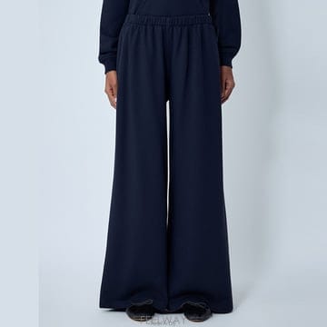 26 FW 더로우 Ukira 우키라 엘라스틱 밴딩 코튼 와이드 팬츠 네이비 7941 K628 DRN