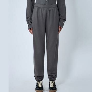 26 FW 리에르 엘라스틱 밴딩 웨이스트 폴라 조깅 팬츠 그레이 TRS29 INT
