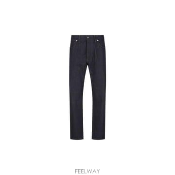 26 FW 스톤 아일랜드 로고 엠브로이더드 스트레이트 레그 진 네이비 J100008S0J13