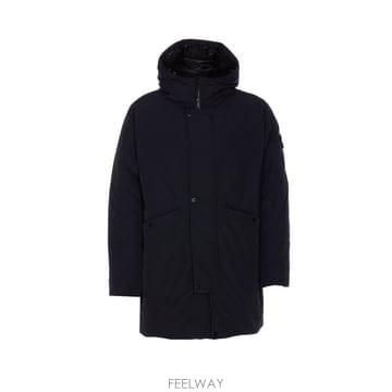 26 FW 스톤 아일랜드 로고 패치 후디드 자켓 블랙 K2S157100008S0026