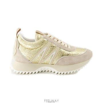 몽클레어 페이시 레더 스니커즈