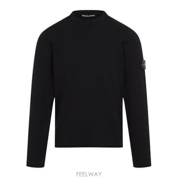 26 FW 스톤 아일랜드 로고 패치 크루네크 스웨트셔츠 맨투맨 블랙 K1S155100052S00B0