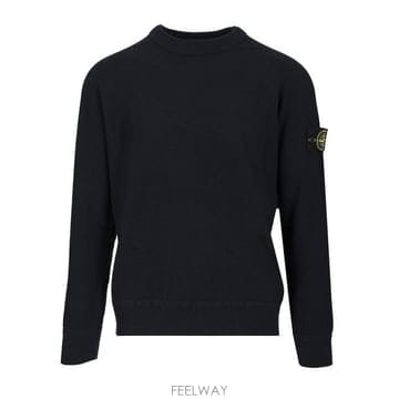 26 FW 스톤 아일랜드 로고 패치 크루넥라인 스웨트셔츠 맨투맨 네이비 K1S155100036S0