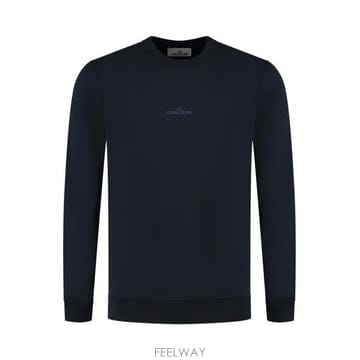 26 FW 스톤 아일랜드 프론트 로고 프린트 크루넥 스웨트셔츠 맨투맨 네이비 K1S156100