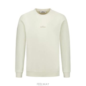26 FW 스톤 아일랜드 프론트 로고 프린티드 크루넥 스웨트셔츠 맨투맨 화이트 K1S1561