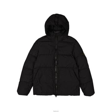 스톤 아일랜드 스톤아일랜드 로고 헤비 자켓 블랙