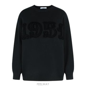 26 FW 막스마라 울 캐시미어 1951 로고 크루넥 니트 스웨터 2521366212600