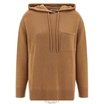 26 FW 막스마라 리아나 Liana드로스트링 울 캐시미어 니트 후드티 252136613260012021
