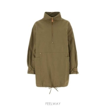프라다 하프 지퍼 드로스트링 재킷
