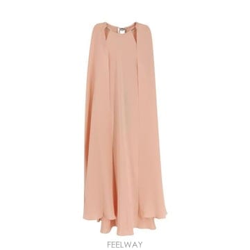 막스마라 마나과 케이프 디테일 드레스