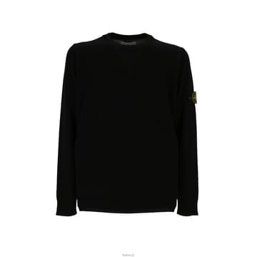 14주년 와펜 패치 울 니트 블랙 7715510C4 V0029