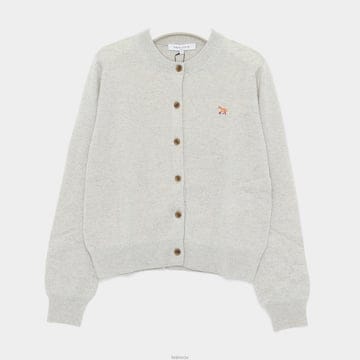 메종키츠네 베이비 폭스 울 레귤러 크루넥 여성 가디건 PW00502KT1181 H120