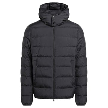 몽클레어 25FW MONTBRONCQ 로고 패치 후드 패딩 자켓 블랙 1A002 24 597YW 999