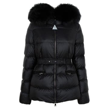 몽클레어 25FW BOED 후드 시어링 트리밍 패딩 자켓 블랙 1A000 99 595FE 999