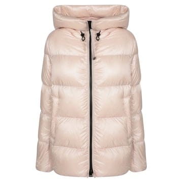 몽클레어 25FW SERITTES 로고 패치 후드 숏 패딩 자켓 라이트핑크 1A000 68 597YG 529