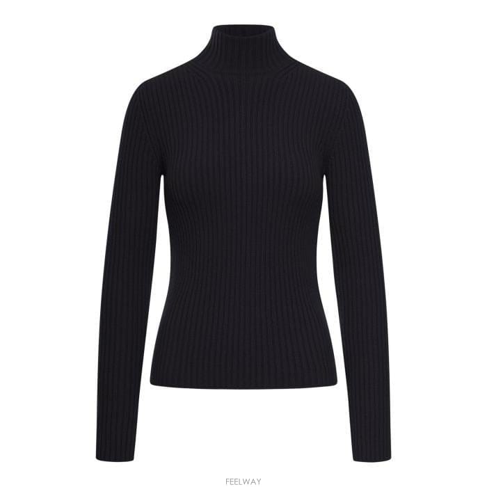 26 FW 막스마라 울 캐시미어 아랄 Aral 터틀넥 블랙 스웨터 2521366293600