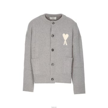 25FW 빅하트 알파카 가디건 그레이 UKC366 KN0135 058