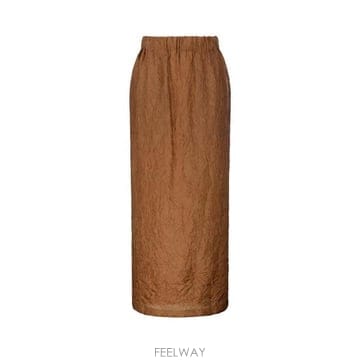막스마라 아에로소 백슬릿 스커트 블랙