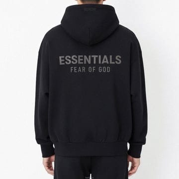 [당일출고] 피어오브갓 에센셜 F/W 클래식 플리스 기모 후드티 젯블랙 192SP252050F