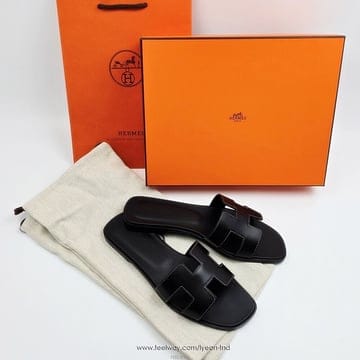 (국내배송) 에르메스 여성 오란 샌들 블랙 H021056Z01