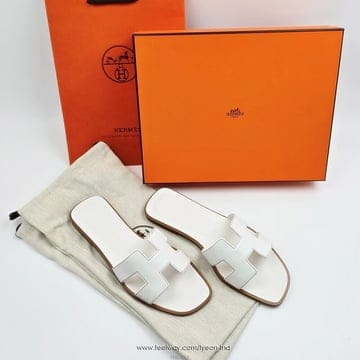 (국내배송) 에르메스 여성 오란 샌들 화이트 H021056Z02