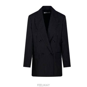 26 FW 막스마라 마티아 Mattia 스트라이프 버진 울 블레이저 2521046021600