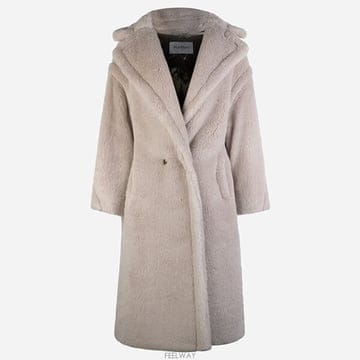 막스마라 테드걸 롱 코트 레드