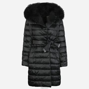 막스마라 5F 2529496055600 003 노베프 리버시블 벨티드 패딩 자켓 블랙