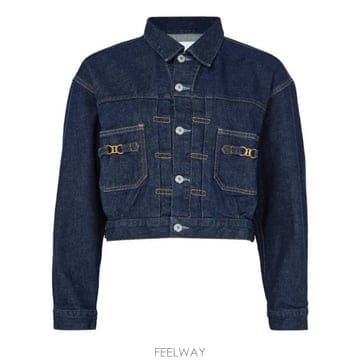 26 FW 시티즌 오브 휴머니티 Alma 알마 탑스티칭 데님 크롭 자켓 블루
