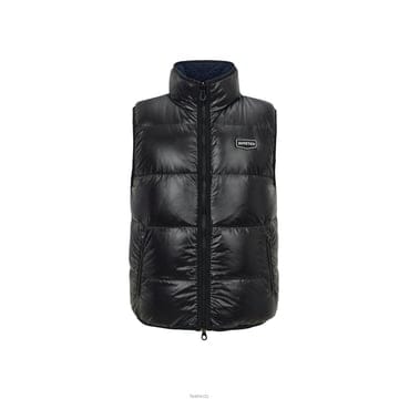 듀베티카 25FW ALGORAB 로고 리버서블 패딩조끼 블랙 VUDV21835K0001 BKS