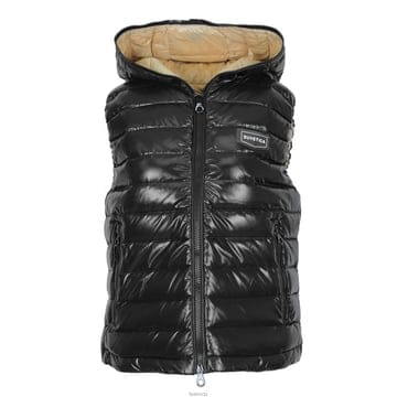 듀베티카 25FW PACENZA 로고 패치 패딩 조끼 블랙 VDDV00125K0001 BKS