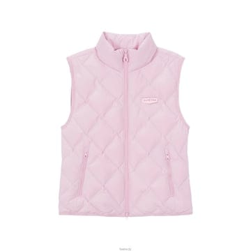 듀베티카 25FW ZECA DV 로고 패딩조끼 라벤더 VDDV30145K0001 LDL