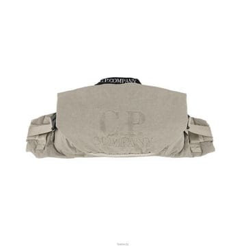 CP 25FW 자수 로고 플레인 페이퍼 터치 벨트백 그레이 19CMAC194A 110188G 331