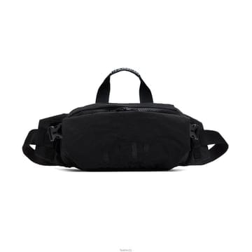 CP 25FW 자수 로고 플레인 페이퍼 터치 벨트백 블랙 19CMAC194A 110188G 999