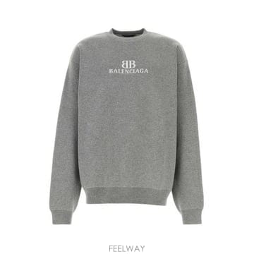 26 FW 발렌시아가 BB 니트 오버사이즈 스웨터 그레이 818422T3368