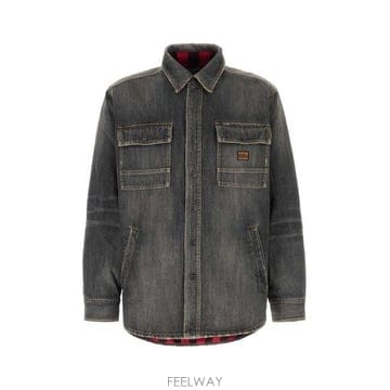 26 FW 발렌시아가 데님 코튼 퓨어 포켓 셔츠 831645TSW67