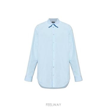 26 FW 발렌시아가 롱슬리브 코튼 셔츠 블루 850808TTM12