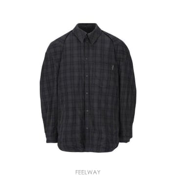 발렌시아가 체크 버튼 셔츠