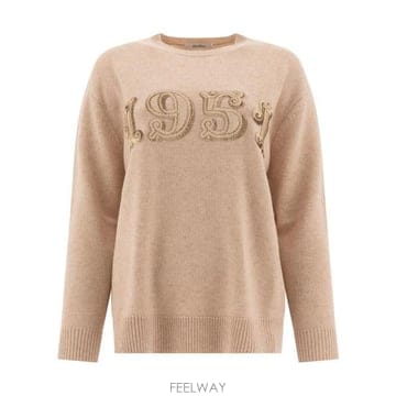 26 FW 막스마라 플래타 Plata 로고 1951 라운드넥 스웨터 2421366222600