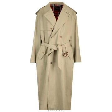 26 FW 발렌시아가 더블 브레스티드 벨트 코트 776657TKP06