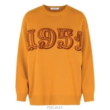 26 FW 막스마라 오렌지 1951 피도 Fido 크루넥 롱슬리브 스웨터 2511361191600
