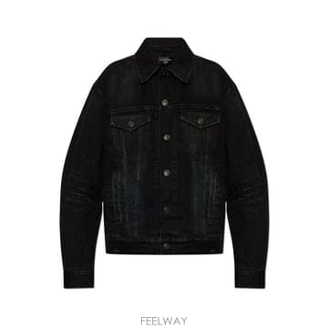 26 FW 발렌시아가 버튼업 코튼 퓨어 데님 자켓 818521TRWA8