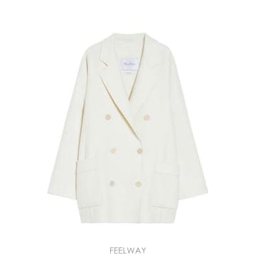 막스마라 재키 더블브레스트 재킷 화이트