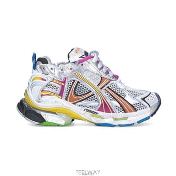 26 FW 발렌시아가 메시 패널 로우 스니커즈 멀티컬러 772767W3RMU
