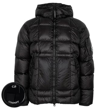 씨피컴퍼니 25FW 블랙 DD 쉘 후드 덕 다운 자켓 RFCMOW702A 110416A 999