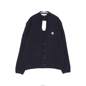메종키츠네 헤드폭스 패치로고 컴포트 울 V넥 가디건 PM00502KT1006 0413