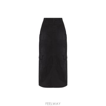 26 FW 발렌시아가 포켓 디테일 카고 팬츠 블랙 838760TQP13