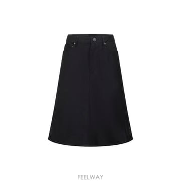26 FW 발렌시아가 고데 미디 스커트 블랙 852330TTWA4