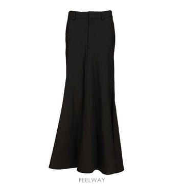 26 FW 발렌시아가 고데 맥시 스커트 블랙 850662TJT21